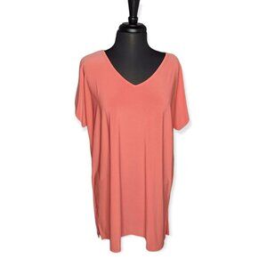 Antthony Coral Color Short Sleeve Top Size XL